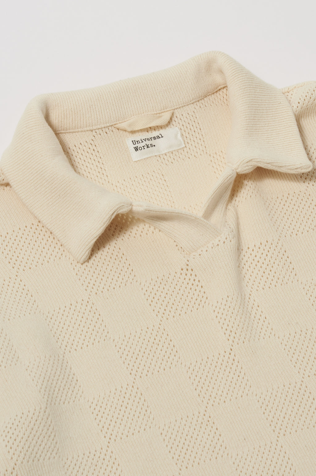 Vacation Polo Fantasy Checkerboard Ecru