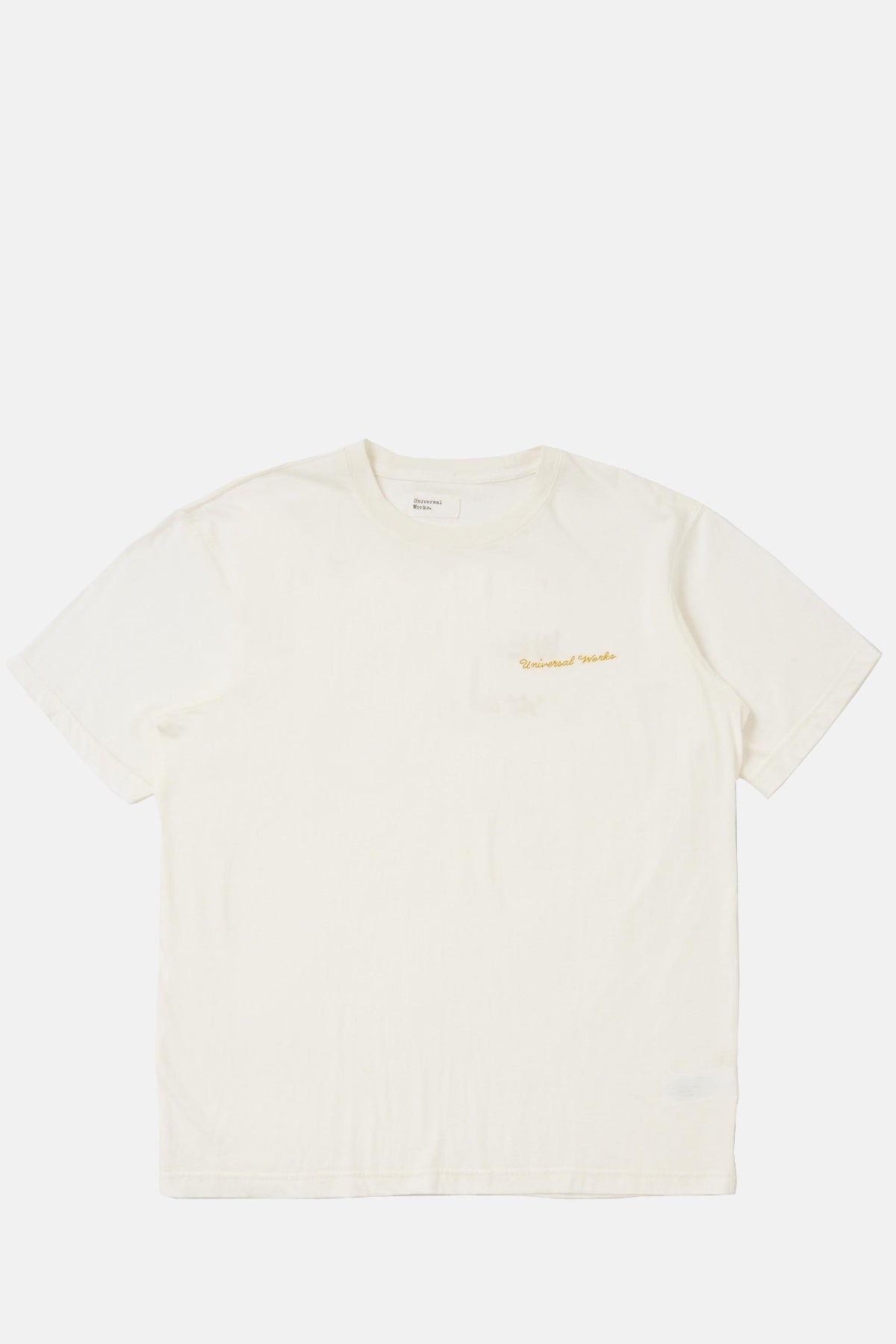 Universal Works Wish You Were Here Tee Ecru.