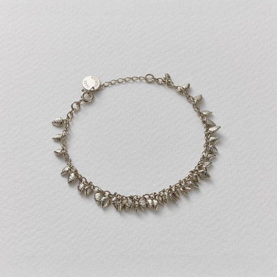 A.M. Quaking Grass Multi-Seed Bracelet Silver