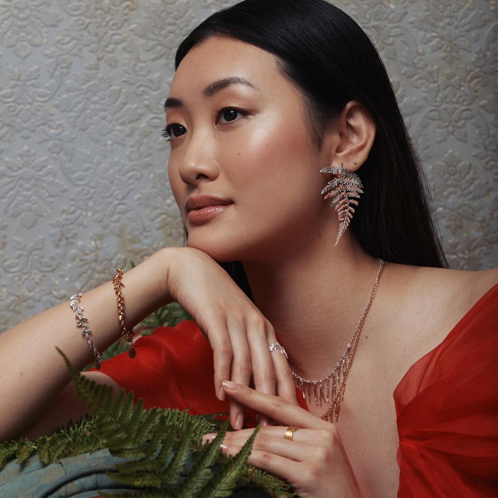 A.M. Quaking Grass Multi-Seed Bracelet Silver