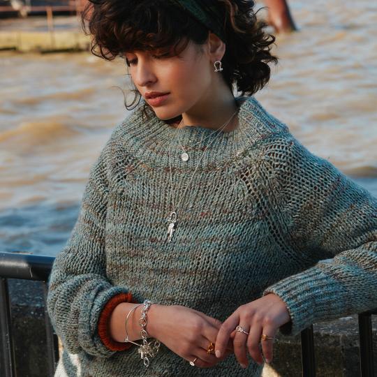 A.M. Heavy Chain Boatyard Link Toggle Clasp Bracelet Silver