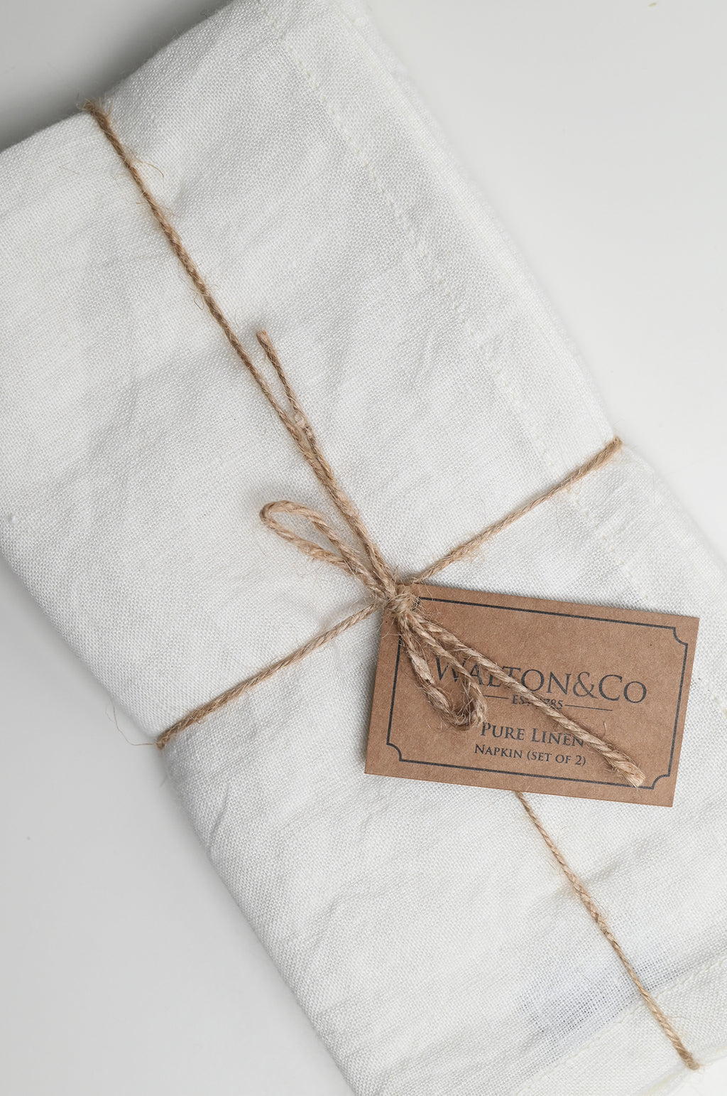 Pure Linen Napkin Set of 2 Porcelain