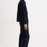 Hamblin Jacket Double Face Check Navy