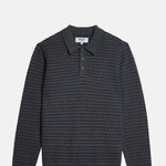 Wax London Oban L/S Polo Mini Geo Multi Grey.