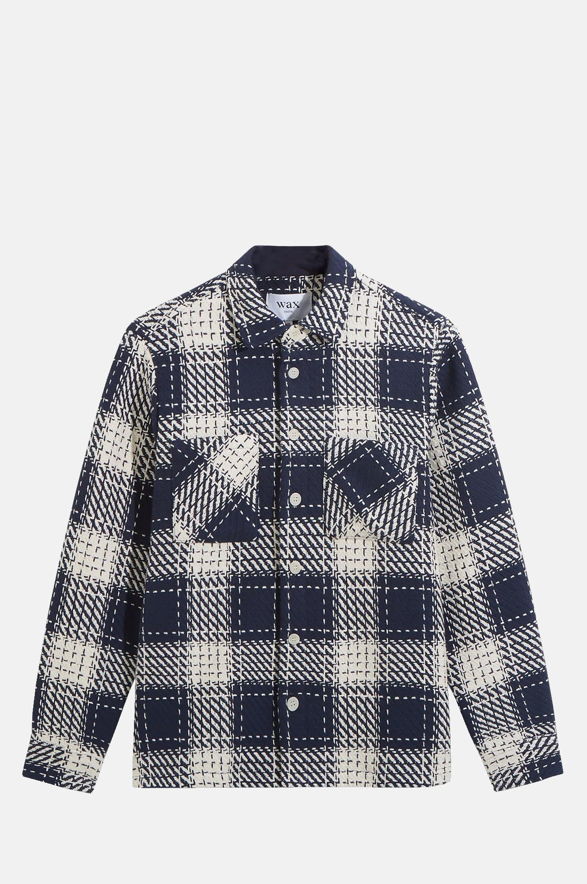 Wax London Whiting Overshirt Marine.