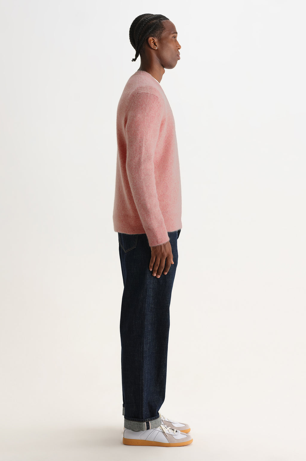 Wilde Crew Fluffy Wool Blend Pale Pink