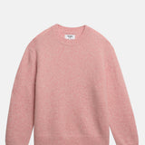 Wax London Wilde Crew Fluffy Wool Blend Pale Pink.