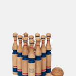 Wooden Story Blue Bowling Set.