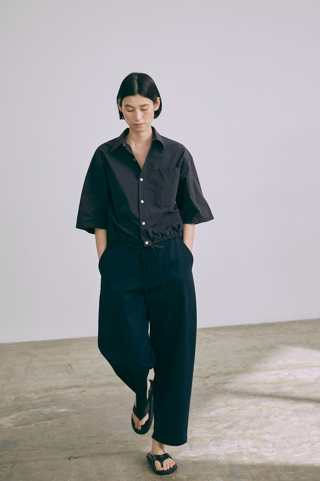 Ecru Chino Pants Navy