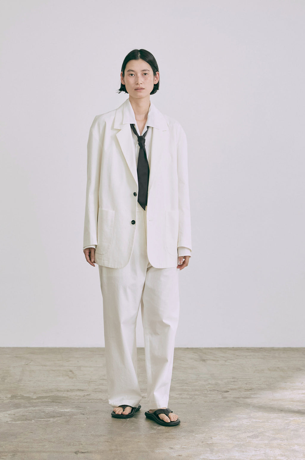 Ecru Chino Pants Off White