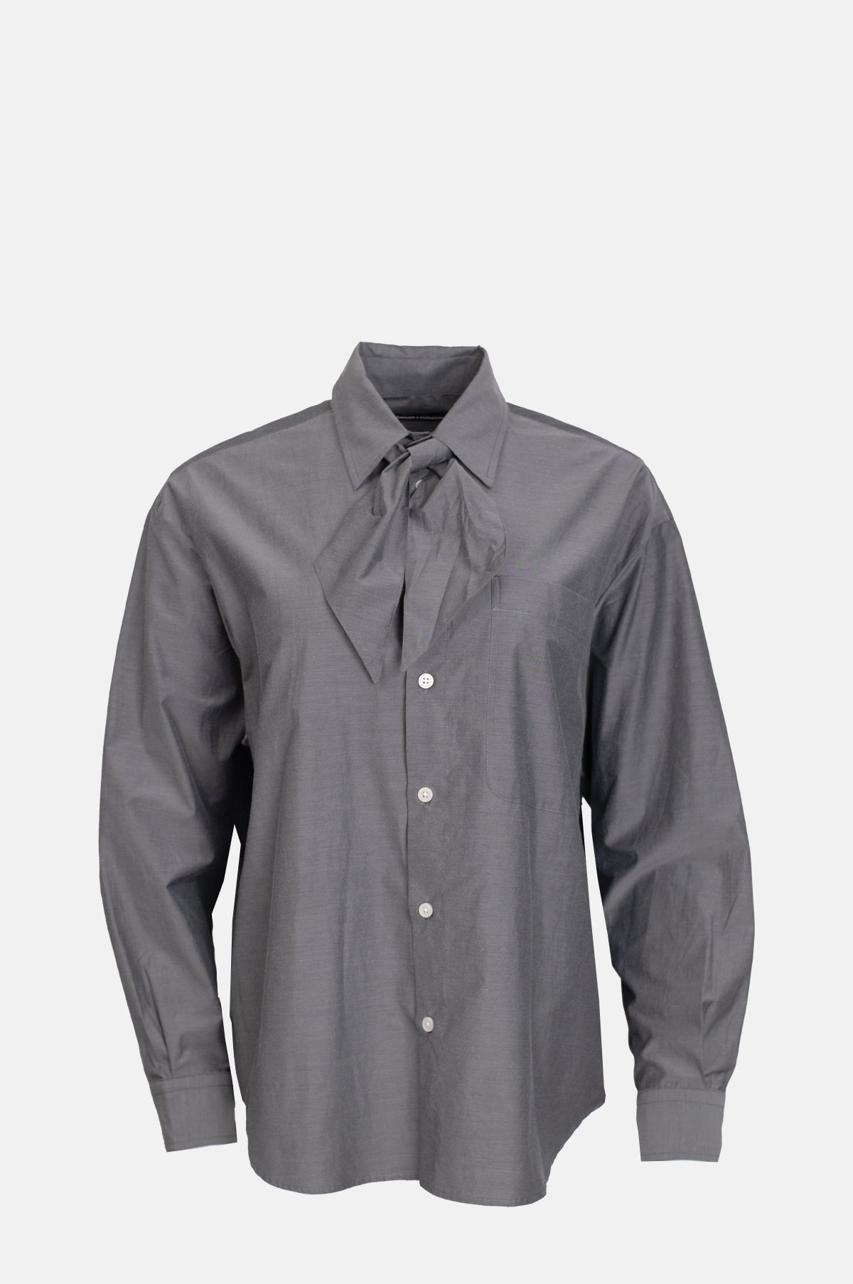 Nicholson and Nicholson Elen Silky Gloss Blouse Grey.