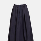 Nicholson and Nicholson Mira Washed Cotton Skirt Navy.