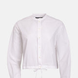 Nicholson and Nicholson Pearl Washed Cotton Blouse White.