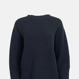nicholson and nicholson Wavy sweater navy.