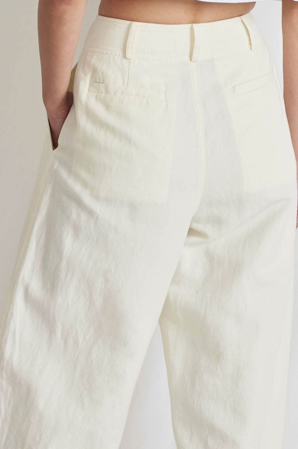 Bari Crop Trouser Cream