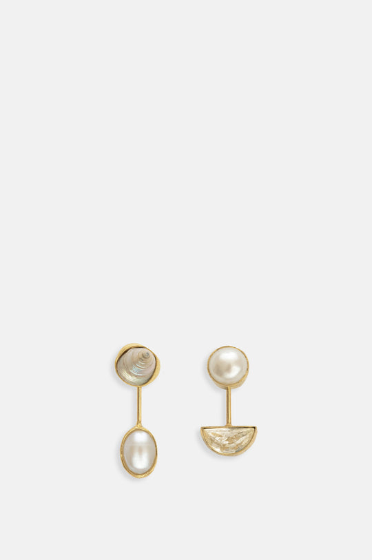 Detachable Drop Pearl Earrings