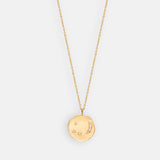 Divine Hours Small Sparkle Moon & Stars Gold Necklace