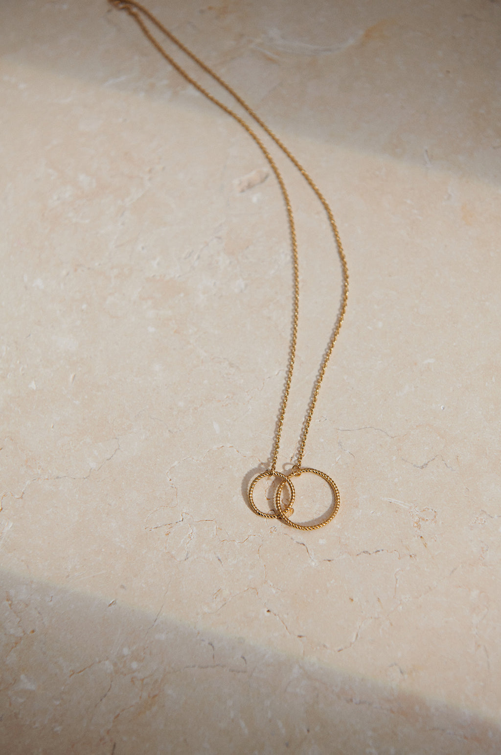 Double Twisted Gold Necklace