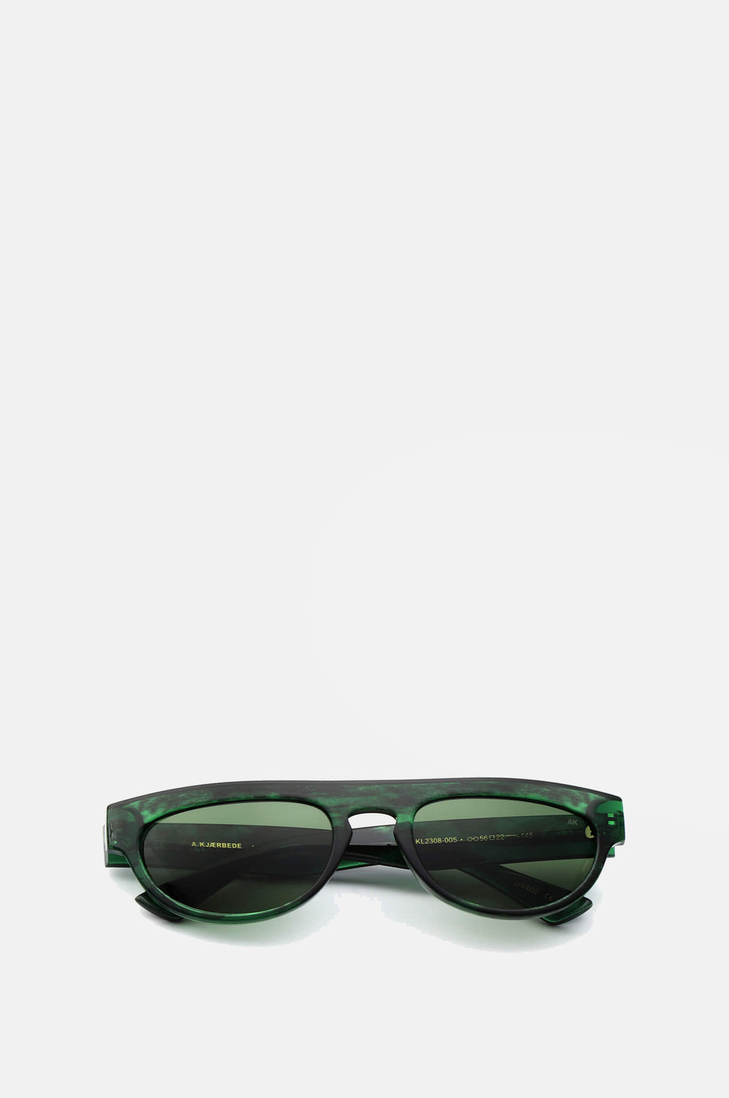 Jake Sunglasses Green Marble Transparent