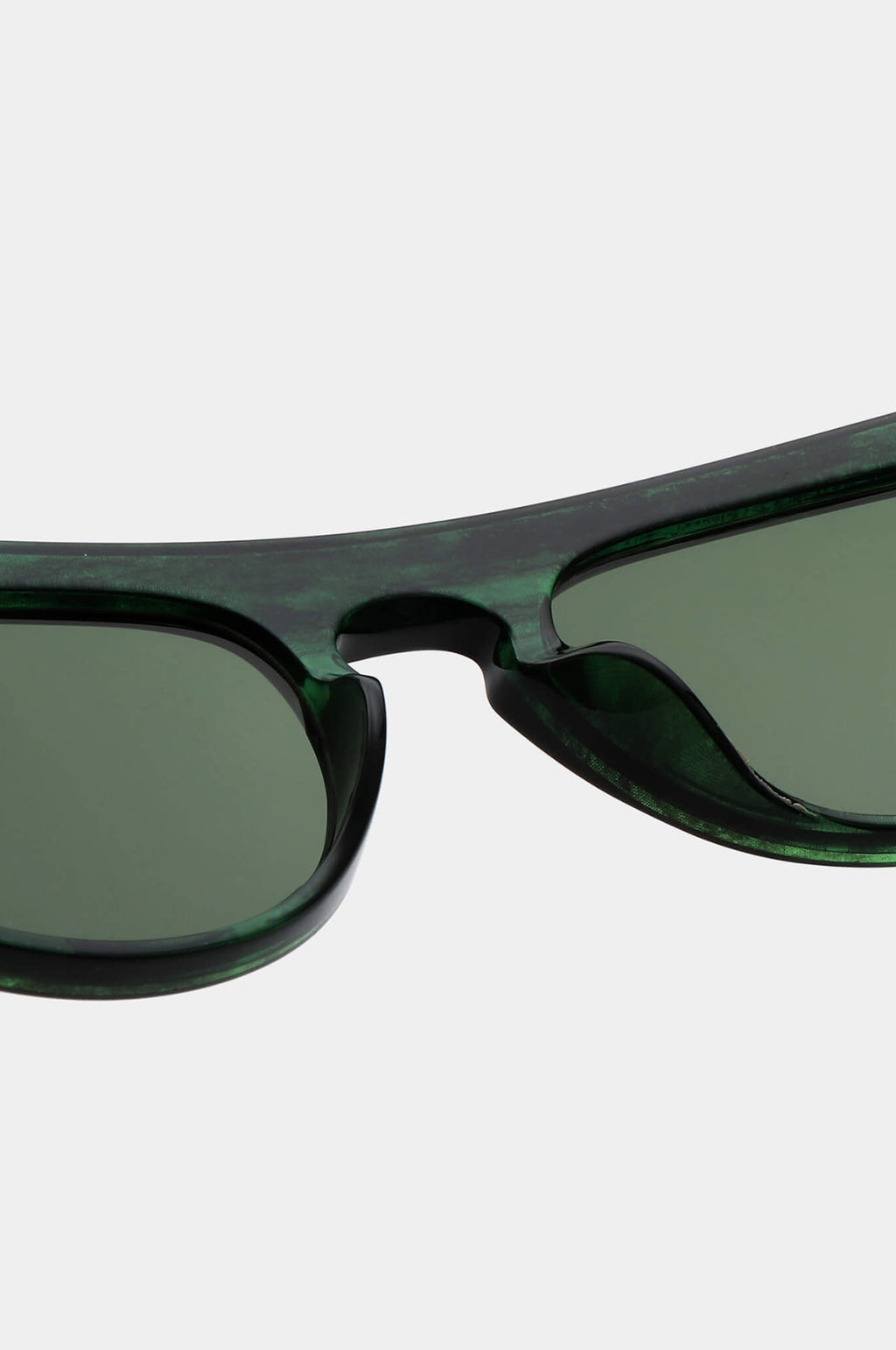 Jake Sunglasses Green Marble Transparent