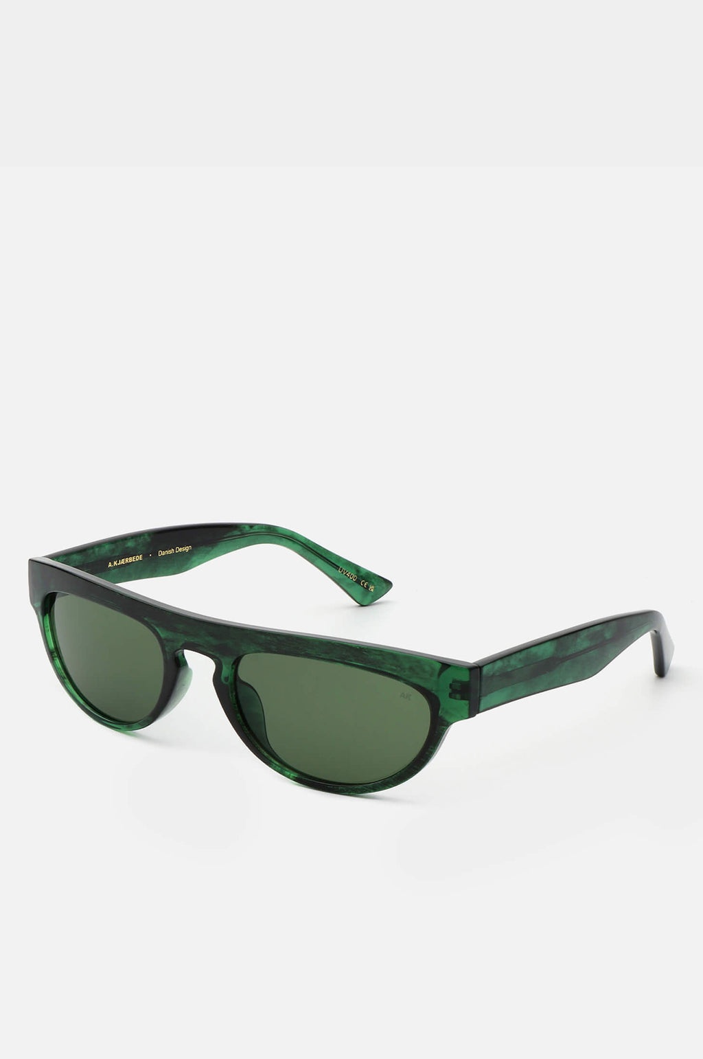 Jake Sunglasses Green Marble Transparent