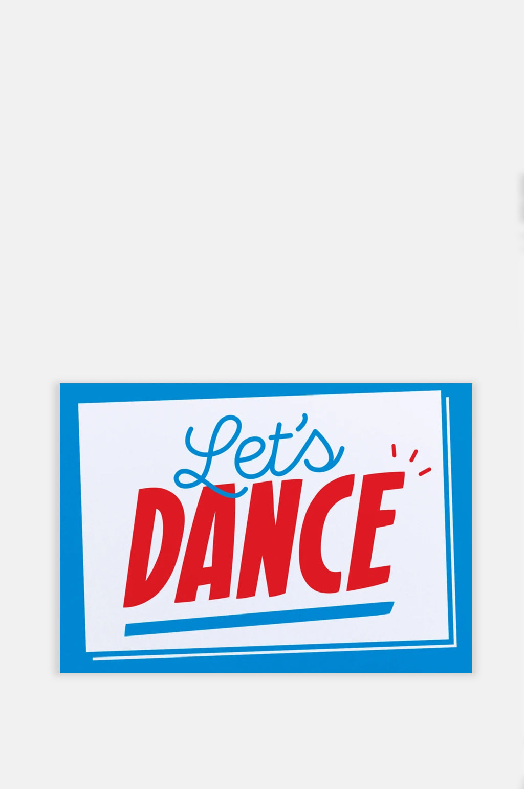 Lets Dance Card