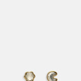 Mismatched Star & Moon Stud Earrings
