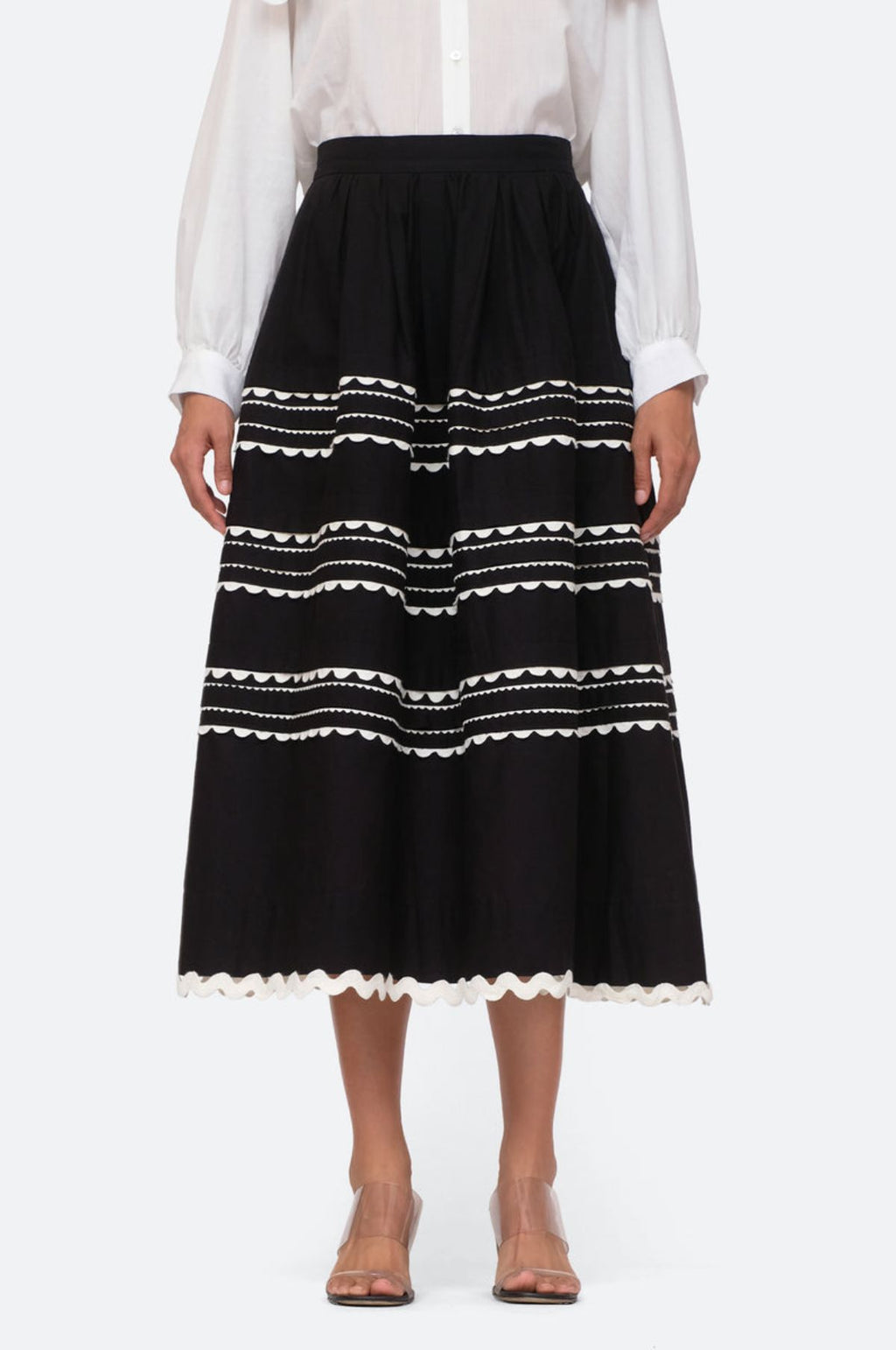 Ryleigh Ric Rac Skirt Black