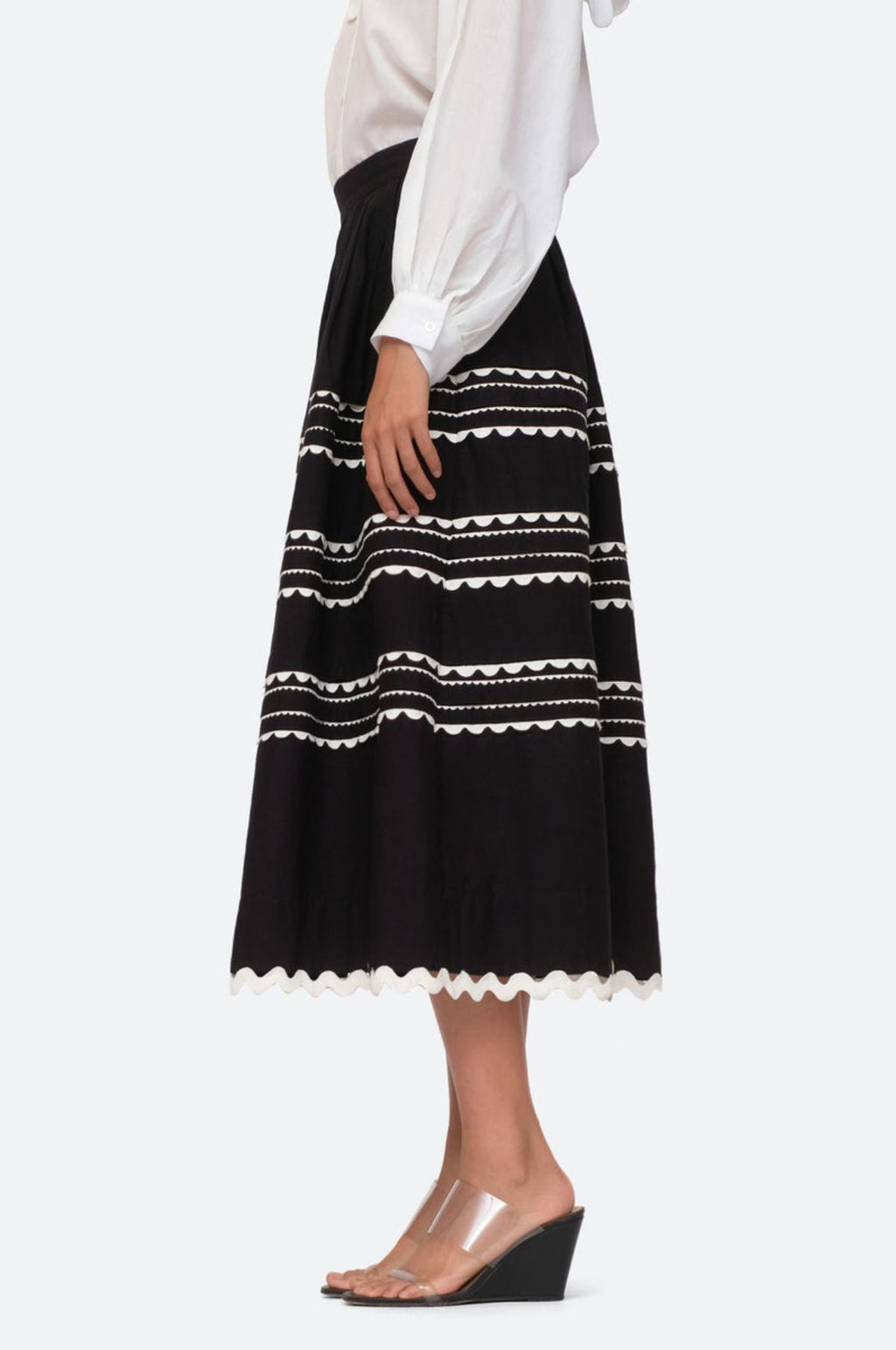 Ryleigh Ric Rac Skirt Black