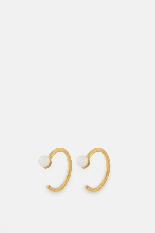 Lagoon Gold Creole Earrings