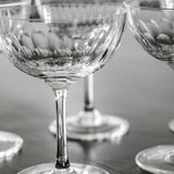 Lens Champagne Saucer Set