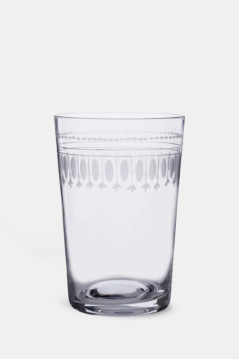 The Vintage List ovals tumbler set with band of oval motifs.
